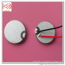 Ultrasonido de 15 mm Piezoeléctrico doble electrodo de cerámica Buzzer